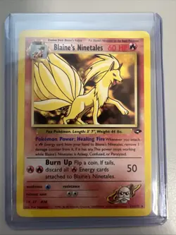 VTG Pokemon Gym Challenge Blaine’s Ninetales 21/132 Regular Rare NM/LP - Image 1
