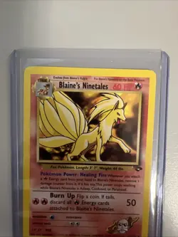 VTG Pokemon Gym Challenge Blaine’s Ninetales 21/132 Regular Rare NM/LP - Image 3