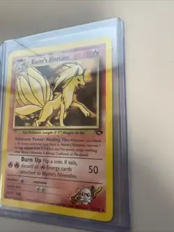 VTG Pokemon Gym Challenge Blaine’s Ninetales 21/132 Regular Rare NM/LP - Image 4