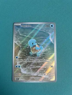 The Pokemon Company Squirtle 170/165 Scarlet & Violet 151 IR Holo English 2023 - Image 1