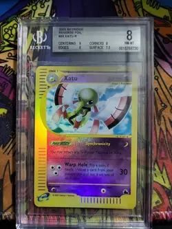 2003 Pokemon, Skyridge - Xatu Reverse Holo Foil Rare - 35/144 BGS Graded NM-MT 8 - Image 1