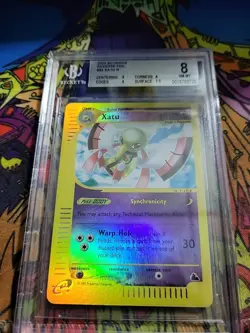 2003 Pokemon, Skyridge - Xatu Reverse Holo Foil Rare - 35/144 BGS Graded NM-MT 8 - Image 2