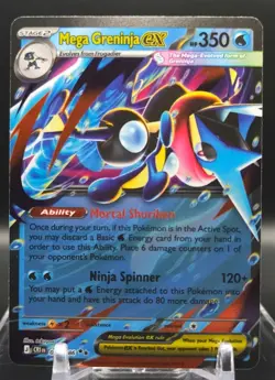 Pokemon -Mega Greninja ex 022/086 - Me04: Chaos Rising Holo - Image 1