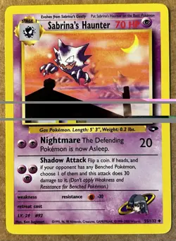 Pokemon TCG Sabrina's Haunter 55/132 Gym Challenge Regular Unlimited (NM) - Image 1