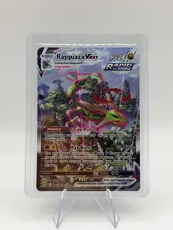 2021 Pokemon Evolving Skies Rayquaza VMAX #218 Alt Art - Near Mint+ - Image 1
