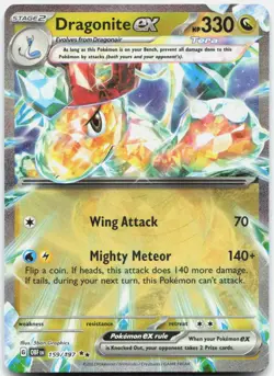 Dragonite ex 159/197 Double Rare Obsidian Flames Pokemon Holo Near Mint - Image 1