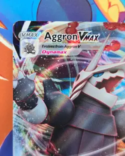 SWSH09: HOLO FOIL Aggron VMAX #097/172 - Ultra Rare Pokemon TCG - Image 2