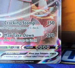 SWSH09: HOLO FOIL Aggron VMAX #097/172 - Ultra Rare Pokemon TCG - Image 5