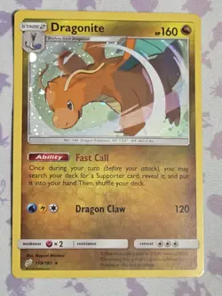 Dragonite 119/181 Holo Rare Team Up Pokemon Near Mint - Image 1