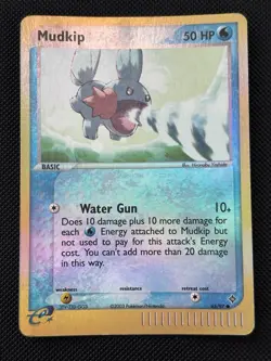Pokemon TCG EX Dragon 2003 Mudkip 65/97 Reverse Holo Common (MP/HP) - Image 1
