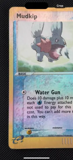 Pokemon TCG EX Dragon 2003 Mudkip 65/97 Reverse Holo Common (MP/HP) - Image 3