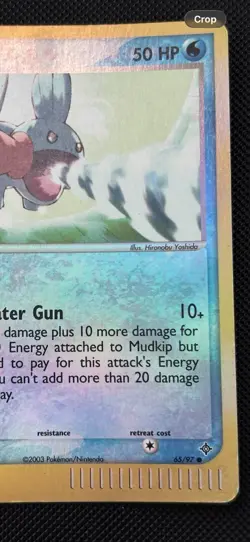 Pokemon TCG EX Dragon 2003 Mudkip 65/97 Reverse Holo Common (MP/HP) - Image 4