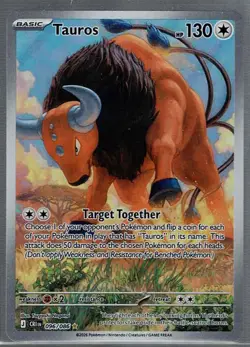 Tauros 096/086 Holo Illustration Rare Chaos Rising Pokemon Holo Near Mint - Image 1