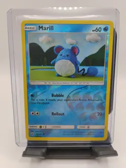 Marill 34/147 Common Burning Shadows Pokemon Reverse Holo Near Mint - Image 1