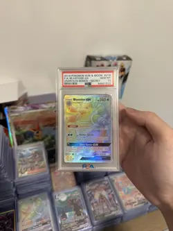 Pokemon Blastoise GX Unbroken Bonds Secret Rare #218 PSA 10 Gem Mint - Image 1