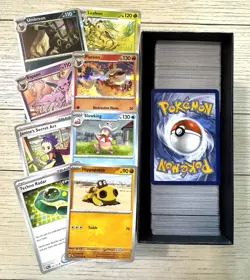 Prismatic Evolutions x600 Card Bulk Lot Holos, Trainers, Energy & Reg Cards - Image 1