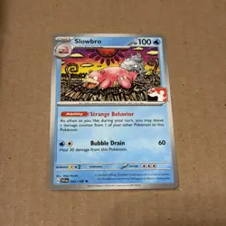 Slowbro 043/198 Scarlet & Violet Rare Organised Play Stamped Prize Pack Pokemon - Image 1
