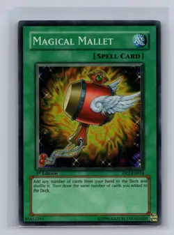 Yugioh Magical Mallet 1st Edition Super Rare DP2-EN024 NM - Image 1