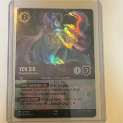 Disney Lorcana First Chapter Yen Sid Powerful Sorcerer Legendary Foil 209/204 EN - Image 1