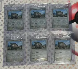 Pokemon Center Exclusive Stamped TCG Lechonk Promo Card Sealed Lot of 6 Sealed - Image 1