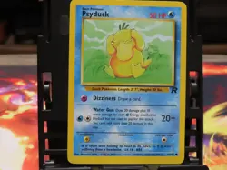 Psyduck 65/82 Team Rocket MP Pokemon Card WOTC Vintage Common Kanto Water - Image 1
