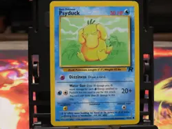 Psyduck 65/82 Team Rocket MP Pokemon Card WOTC Vintage Common Kanto Water - Image 5