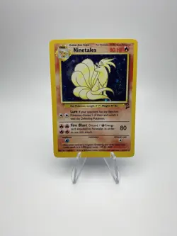 Ninetales Pokemon Card TCG Base Set Holo 1999 12/102 WOTC - Image 1
