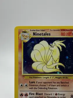 Ninetales Pokemon Card TCG Base Set Holo 1999 12/102 WOTC - Image 2