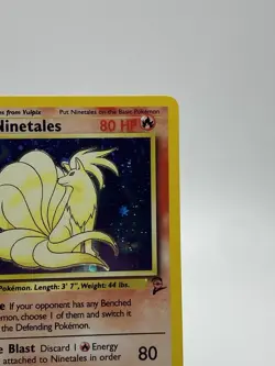 Ninetales Pokemon Card TCG Base Set Holo 1999 12/102 WOTC - Image 3