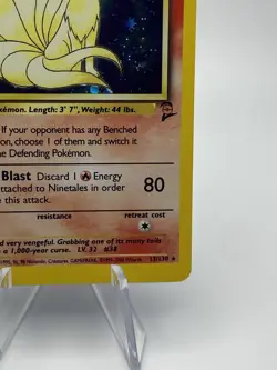 Ninetales Pokemon Card TCG Base Set Holo 1999 12/102 WOTC - Image 4