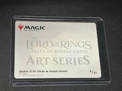 Shadow of the Enemy Art Card (Gold-Stamped Signature) 8 The LOTR: MTG - Image 2