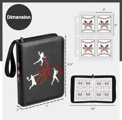 Card Binder 50 Pages 400 Cards Card Holder Card Album for Sports Card Collector - Image 1