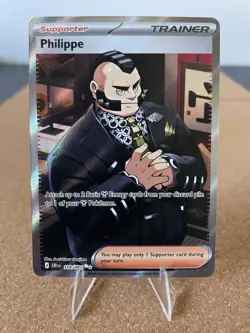 Philippe 110/086 Full Art Trainer Supporter Pokemon Card NM Chaos Rising - Image 1