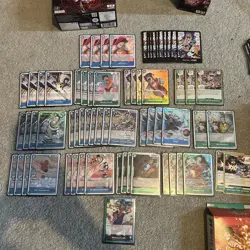 One Piece card TCG Op16 Blue/Green Luffy full meta Deck with op-16 Don!! 🔥 - Image 1