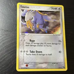 POKEMON TAUROS 5/17 RARE COSMOS HOLOFOIL PROMO POP 2 SERIES NM CARD - Image 1