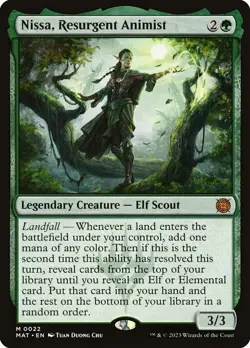 Nissa, Resurgent Animist MTG The Aftermath Mythic NM x1 - MOM Magic Card - Image 1
