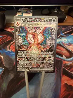 Pokemon TCG Charizard EX Sir Obsidian Flames 223/197 Full Art Secret Rare Card - Image 1