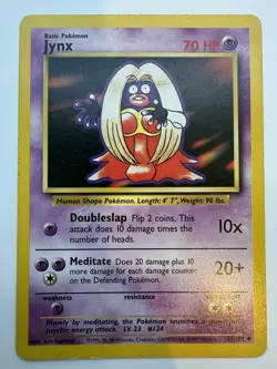 Pokemon TCG Jynx Base Set 31/102 Unlimited Regular Uncommon Card WOTC LP - Image 1