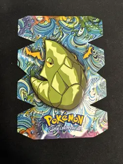 2000 TOPPS Pokemon #11 Metapod Stage 2 Die Cut Embossed card EV2 of 12 - Image 1