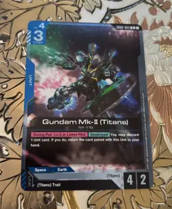 Gundam Card Game Gundam Mk-Il (Titans) Dual Impact Rare GD02-003 R Foil - Image 1