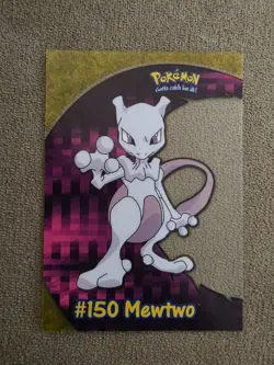 Pokemon - Topps TV Animation Edition - Mewtwo #150 - Clear Blue Logo Card - Image 1