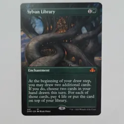 Wizards of the Coast Sylvan Library Dominaria Remastered Borderless Regular #441 - Image 1
