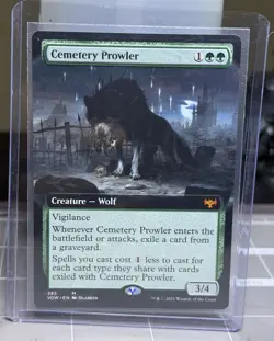 MTG - Innistrad: Crimson Vow - Cemetery Prowler - Extended Art - NM - Image 1