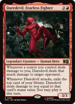 Daredevil, Fearless Fighter - #685 - CMR: Marvel Super Heroes - NM MTG - Image 1