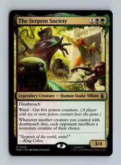 The Serpent Society 0226 (R) MTG Marvel Super Heroes (MSH) - Image 1