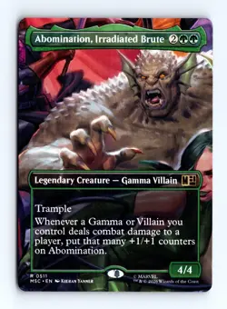 Abomination, Irradiated Brute Borderless 511 MTG Commander: Marvel Super Heroes - Image 1
