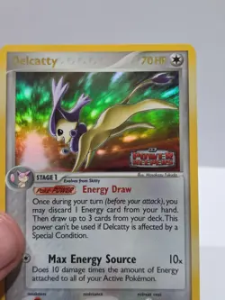 Delcatty 8/108 Stamped Reverse Holo EX Power Keepers Pokemon Card NM SWIRL - Image 2