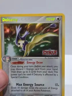 Delcatty 8/108 Stamped Reverse Holo EX Power Keepers Pokemon Card NM SWIRL - Image 3