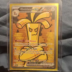 Pokemon Gholdengo ex 252/182 SV04 Paradox Rift SIR Holo Full Art ENG - Image 1