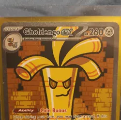 Pokemon Gholdengo ex 252/182 SV04 Paradox Rift SIR Holo Full Art ENG - Image 2